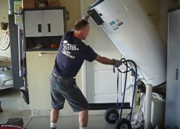 water heater will not slip when properly using the hrht